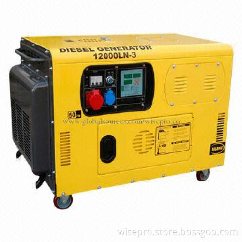 Portable silent diesel generator, 8500-watt, 8.5kW, two-cylinder diesel engine, canopy type